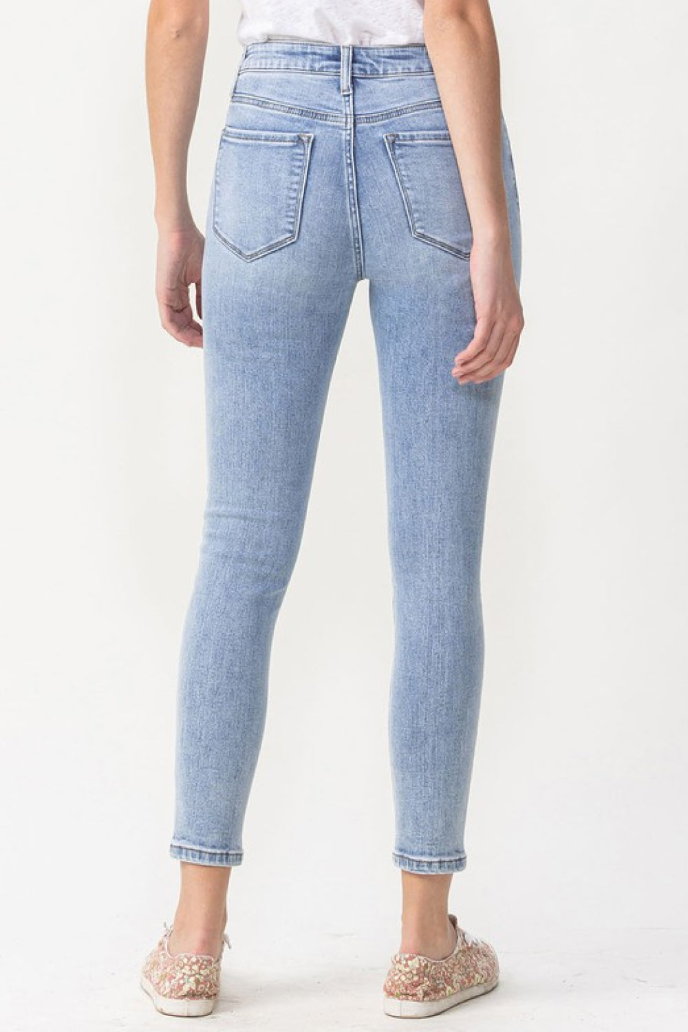 Lovervet by VERVET Full Size Talia High Rise Crop Skinny Jeans