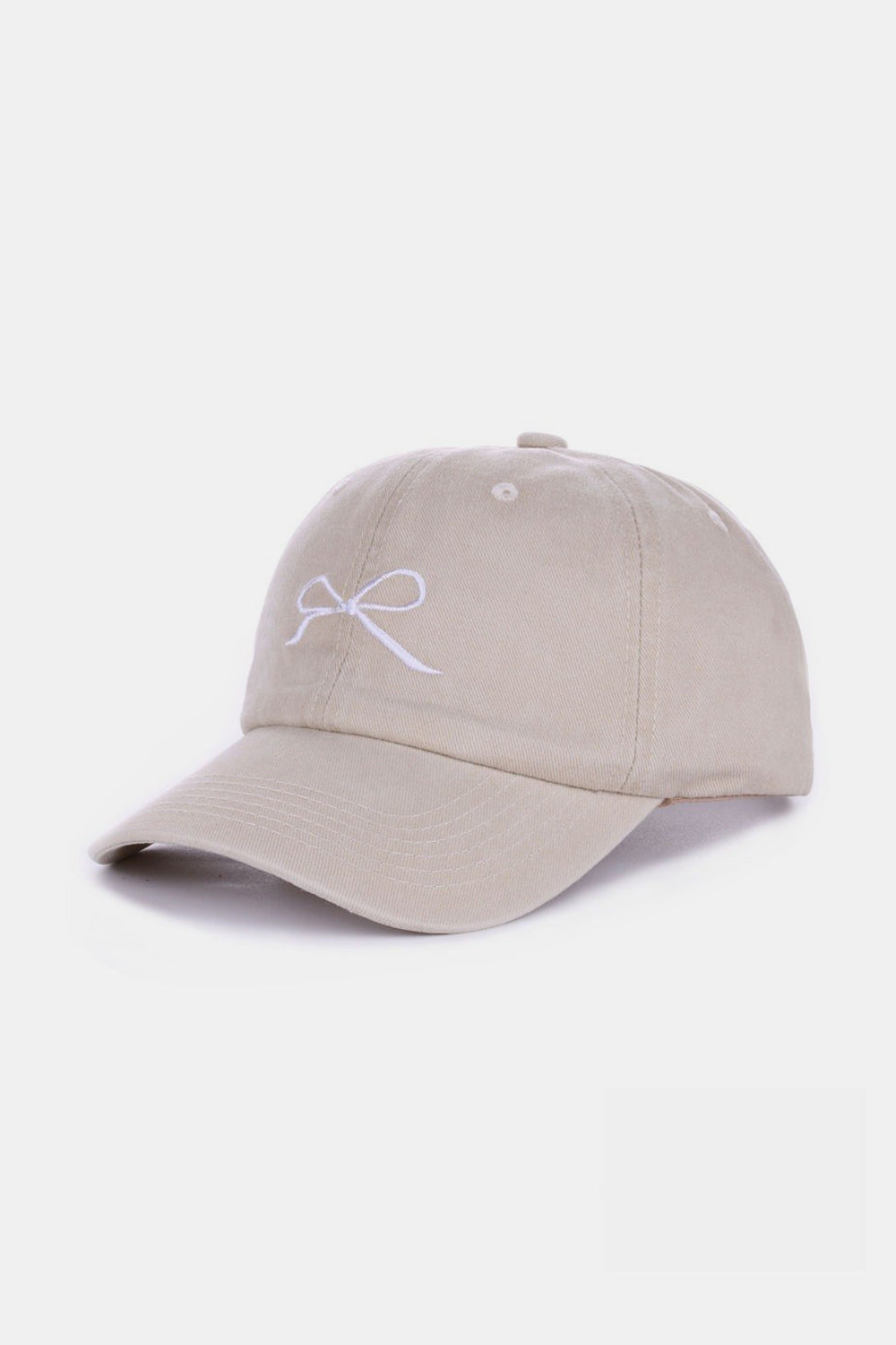 Zenana Bow Embroidered Washed Cotton Baseball Hat - 9 color options