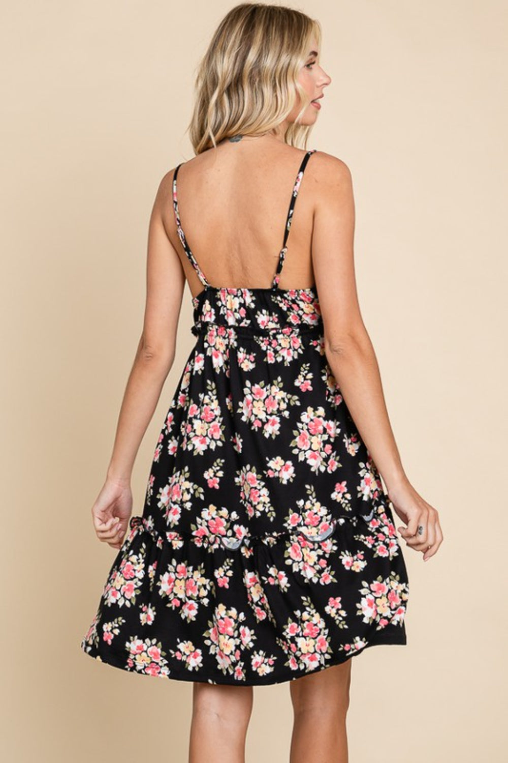 Culture Code Floral Frill Cami Dress