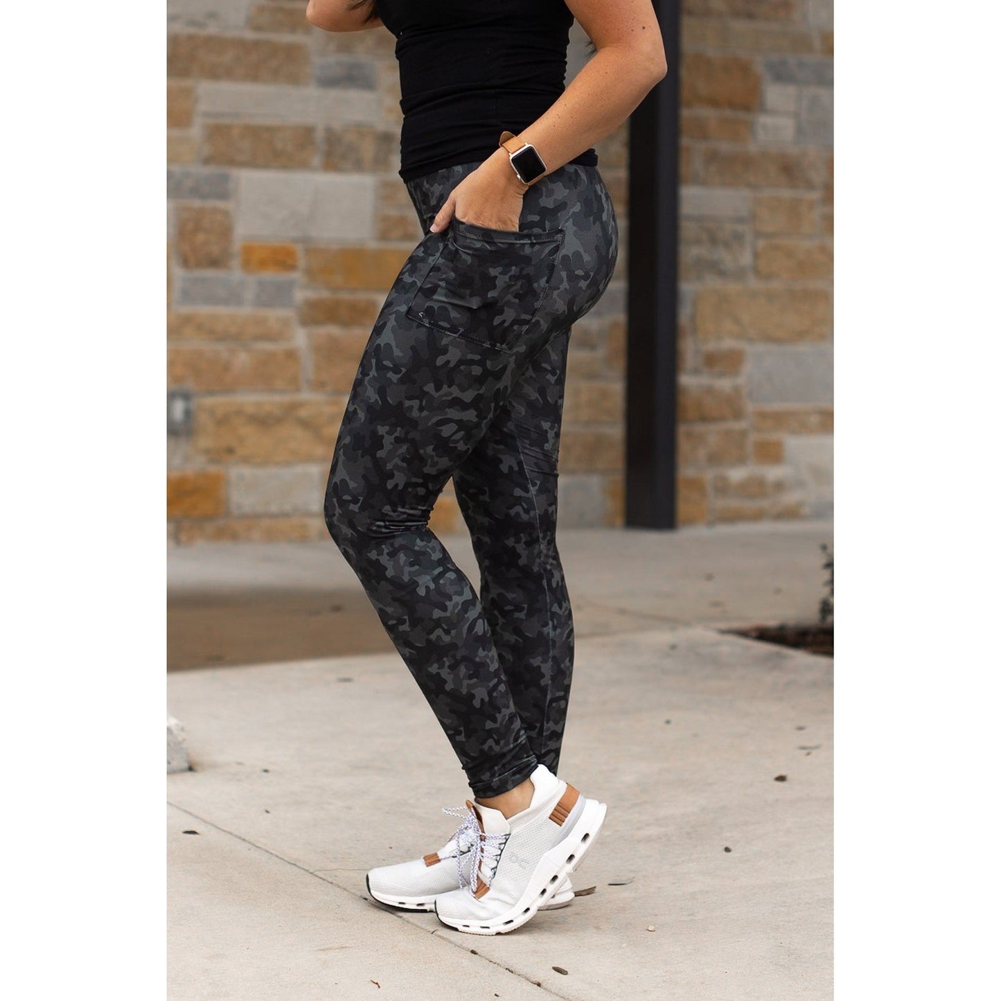 Army Camo Full-Length + Pocket - Luxe Leggings