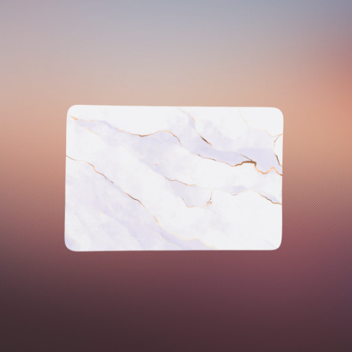 Say No More Luxury Desk Pad (White Marble)