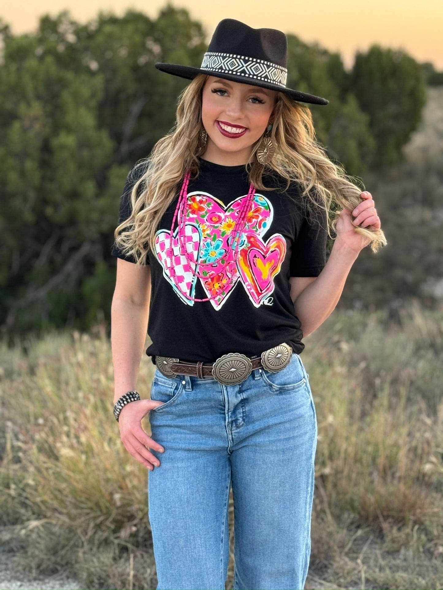 Callie Ann Stelter Trio of Hearts Graphic Tee or Sweatshirt