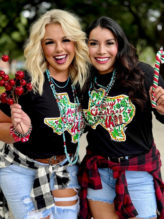 Callie Ann Stelter Merry Christmas Y'all Tee - Short or Long Sleeve