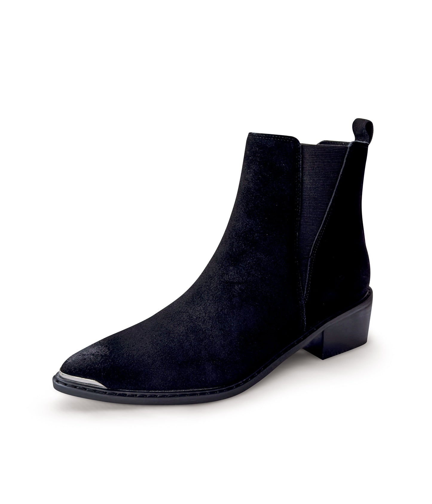 Wylie Suede Ankle Boot in Black by Naughty Monkey