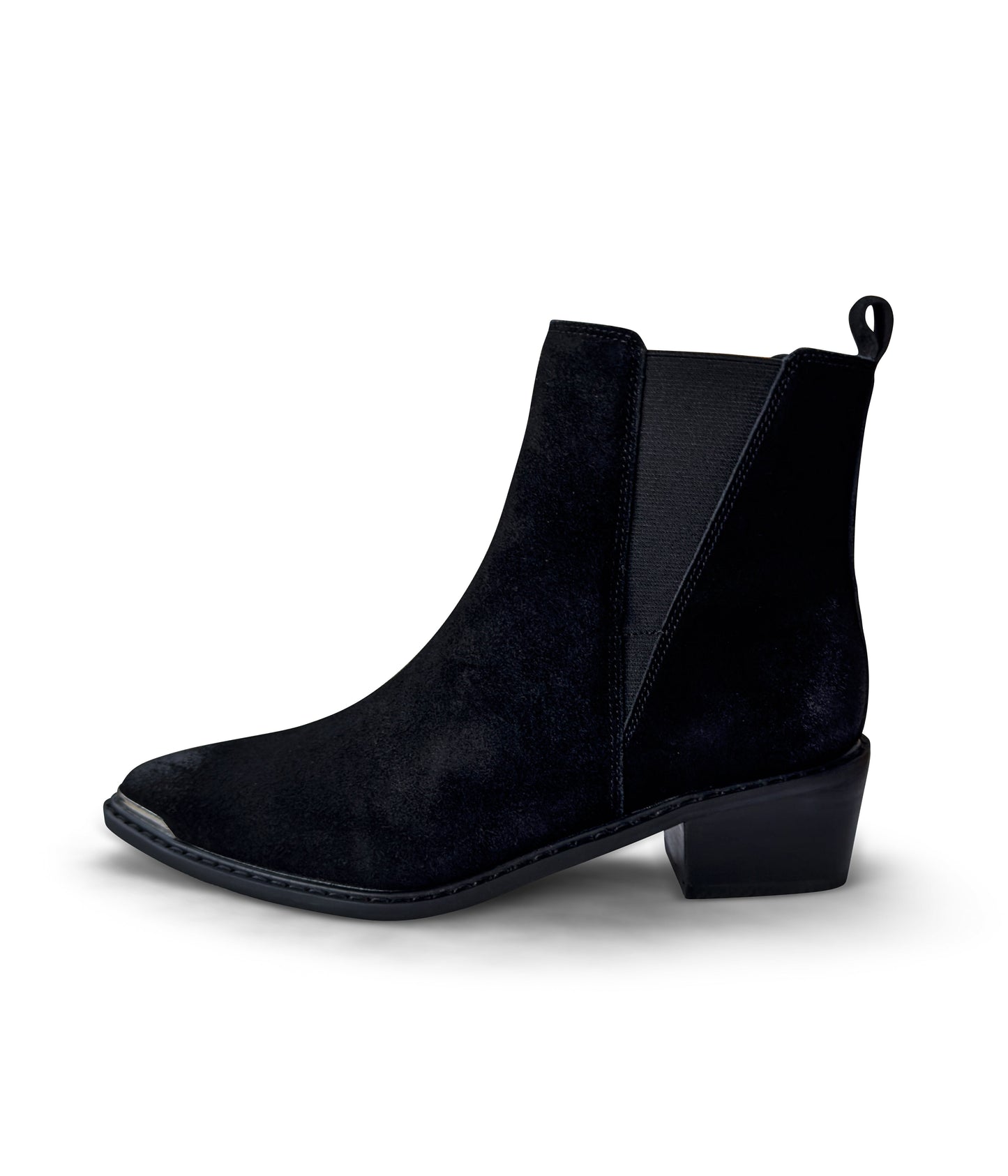 Wylie Suede Ankle Boot in Black by Naughty Monkey