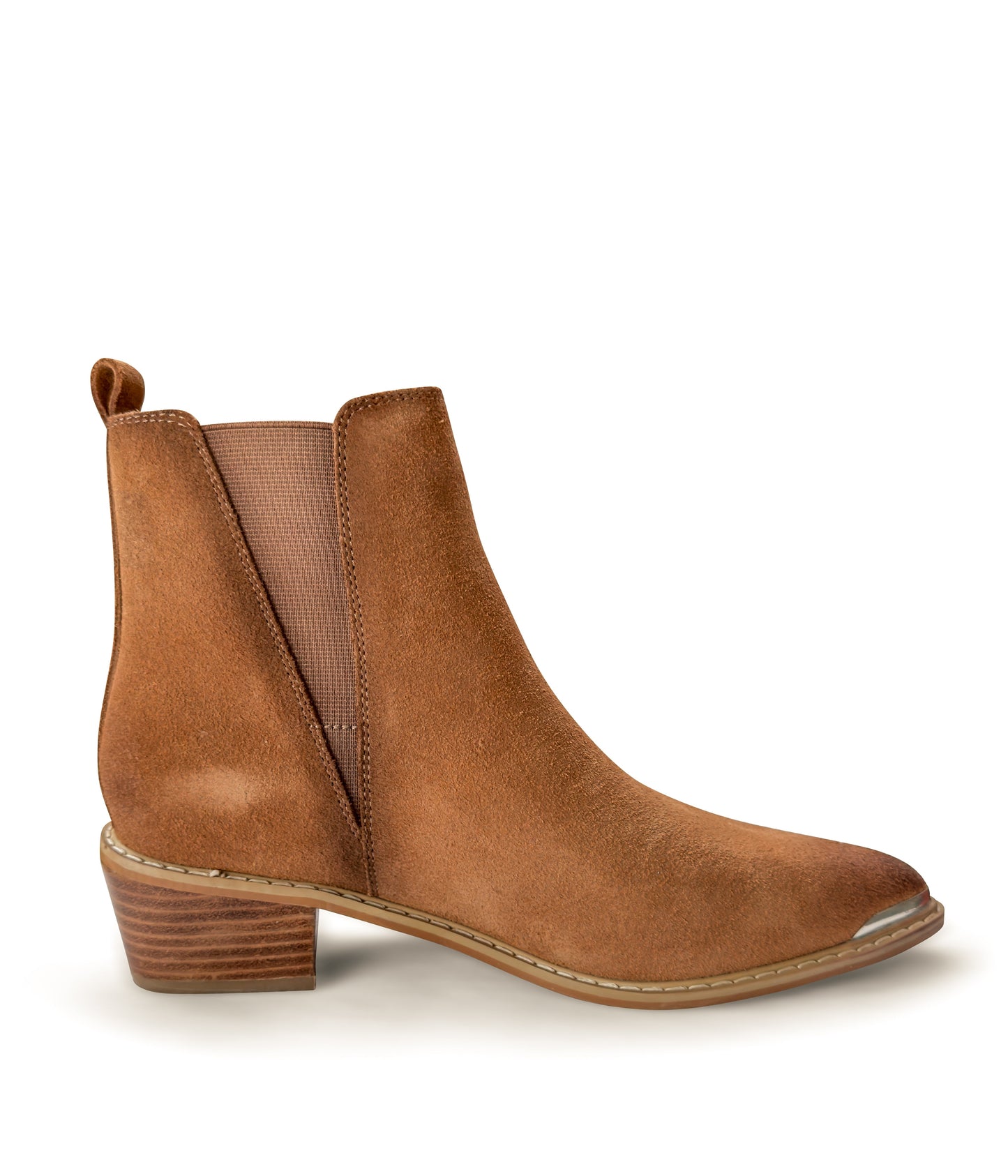 Wylie Suede Ankle Boot in Tan by Naughty Monkey