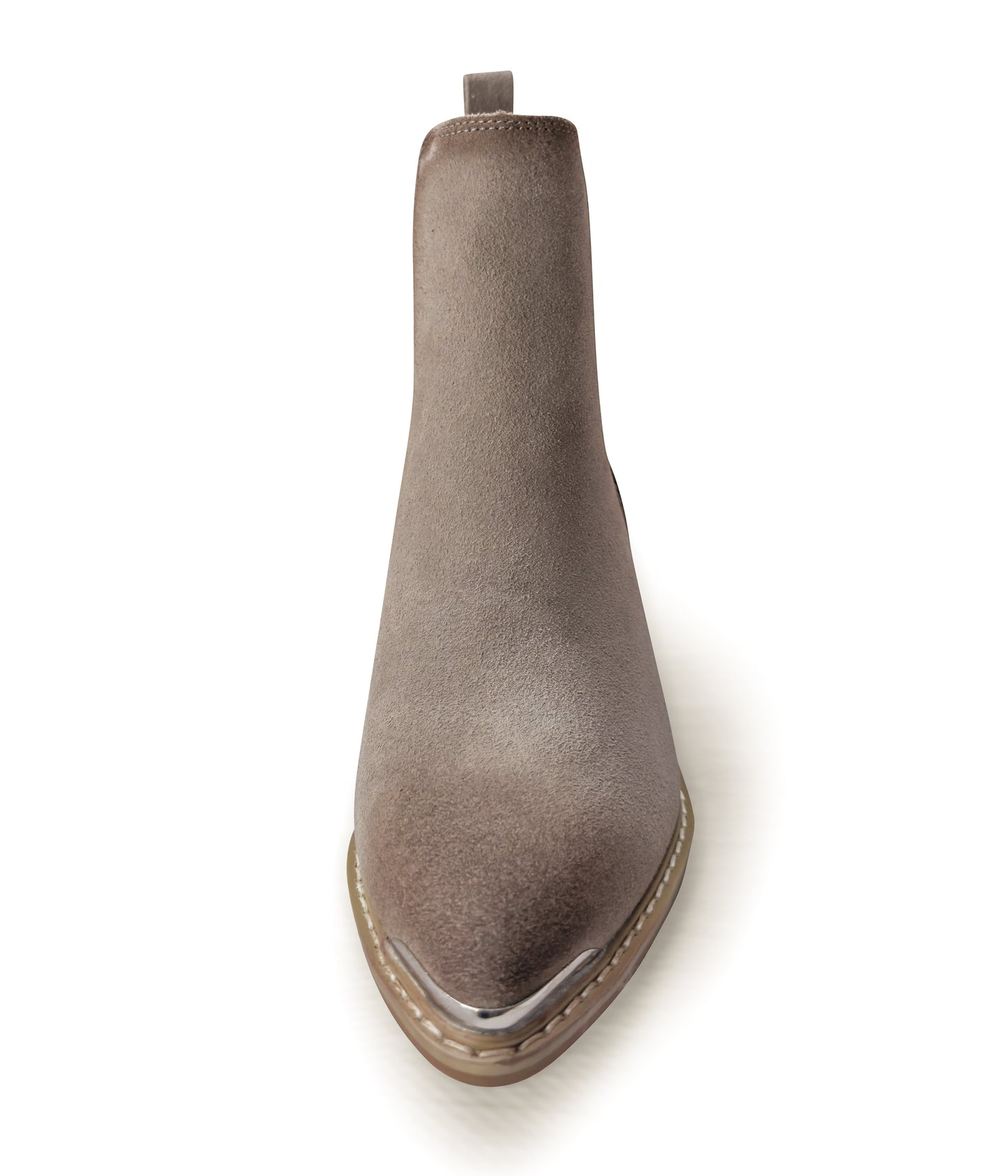 Wylie Suede Ankle Boot in Taupe by Naughty Monkey