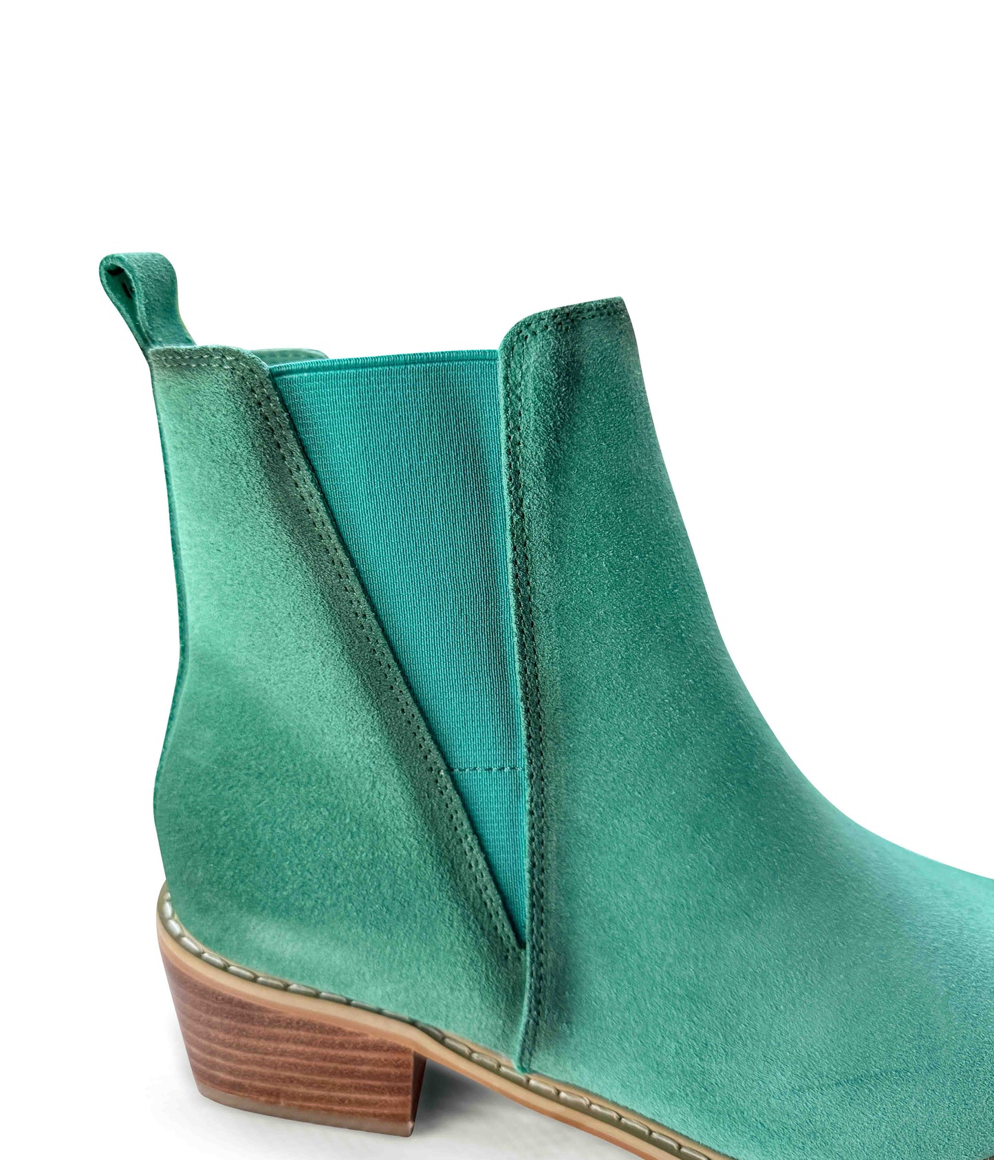 Wylie Suede Ankle Boot in Teal by Naughty Monkey