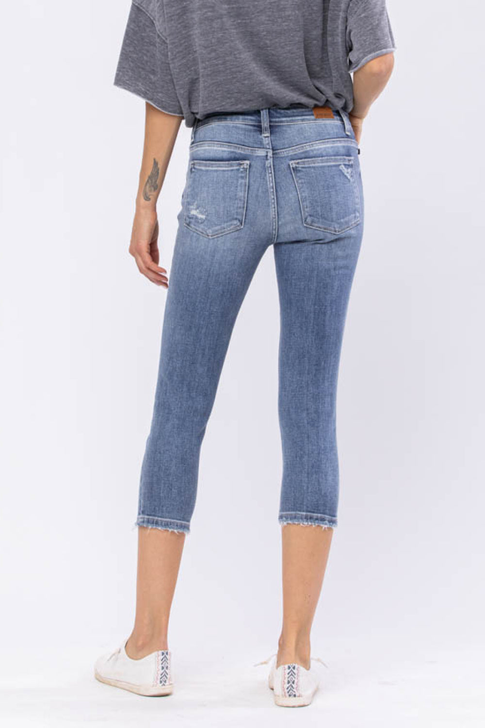 Judy Blue Cuffed Hem Skinny Jeans – Rising Phoenix Boutique