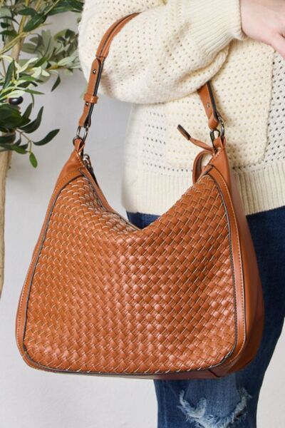 Handwoven Vegan Leather Handbag