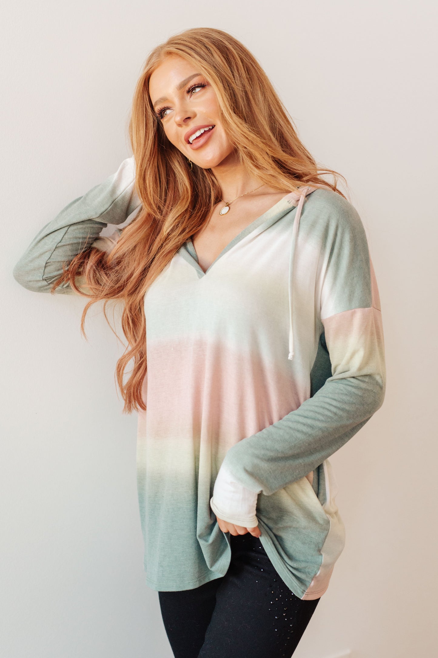 Sew In Love Hazy Horizon Ombre Hoodie