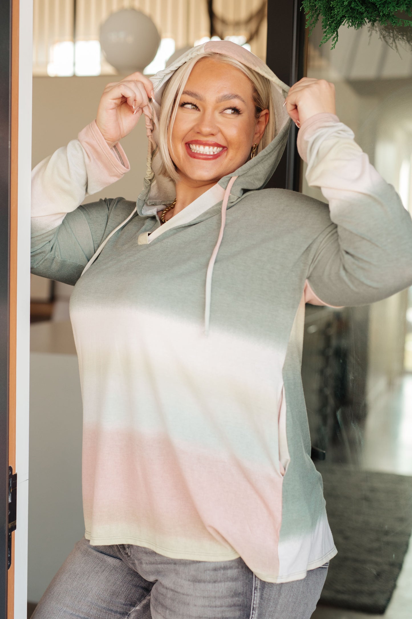 Sew In Love Hazy Horizon Ombre Hoodie