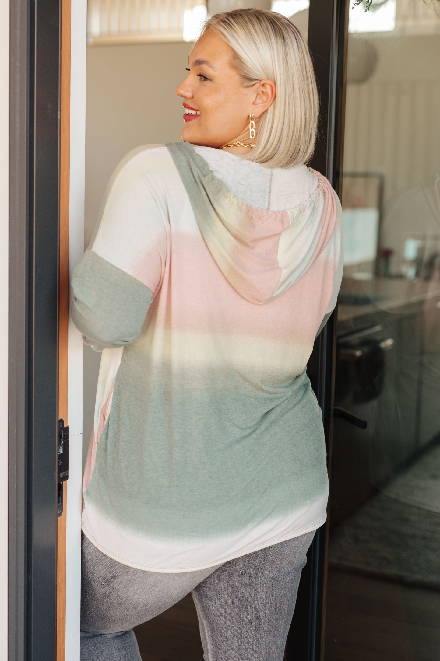 Sew In Love Hazy Horizon Ombre Hoodie