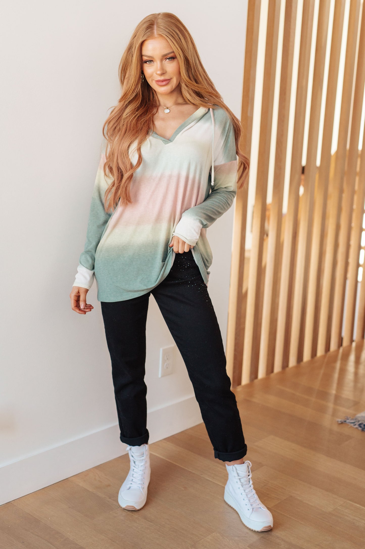 Sew In Love Hazy Horizon Ombre Hoodie