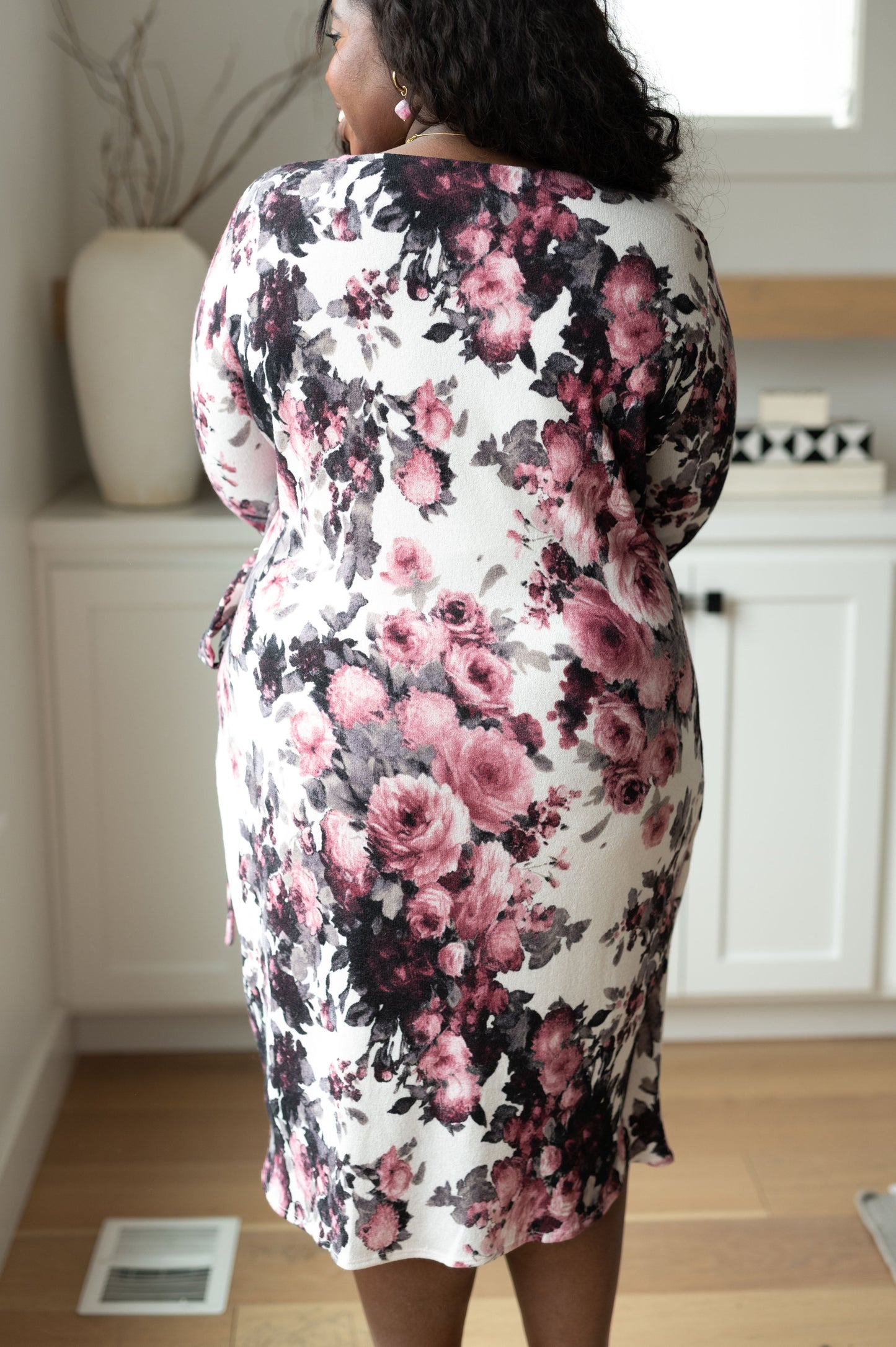 Sew In Love Honey Do I Ever Faux Wrap Dress in White Floral