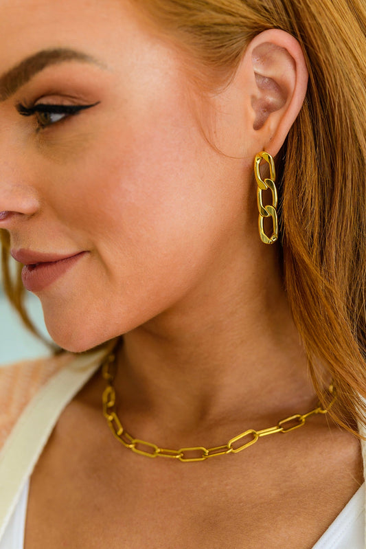 Waterproof Jewelry: Linked Up Paperclip Earrings
