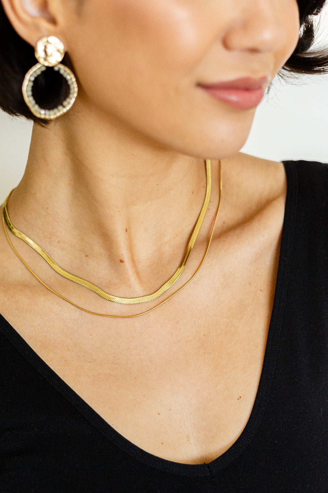 Waterproof Jewelry: Noontide Double Chain Necklace
