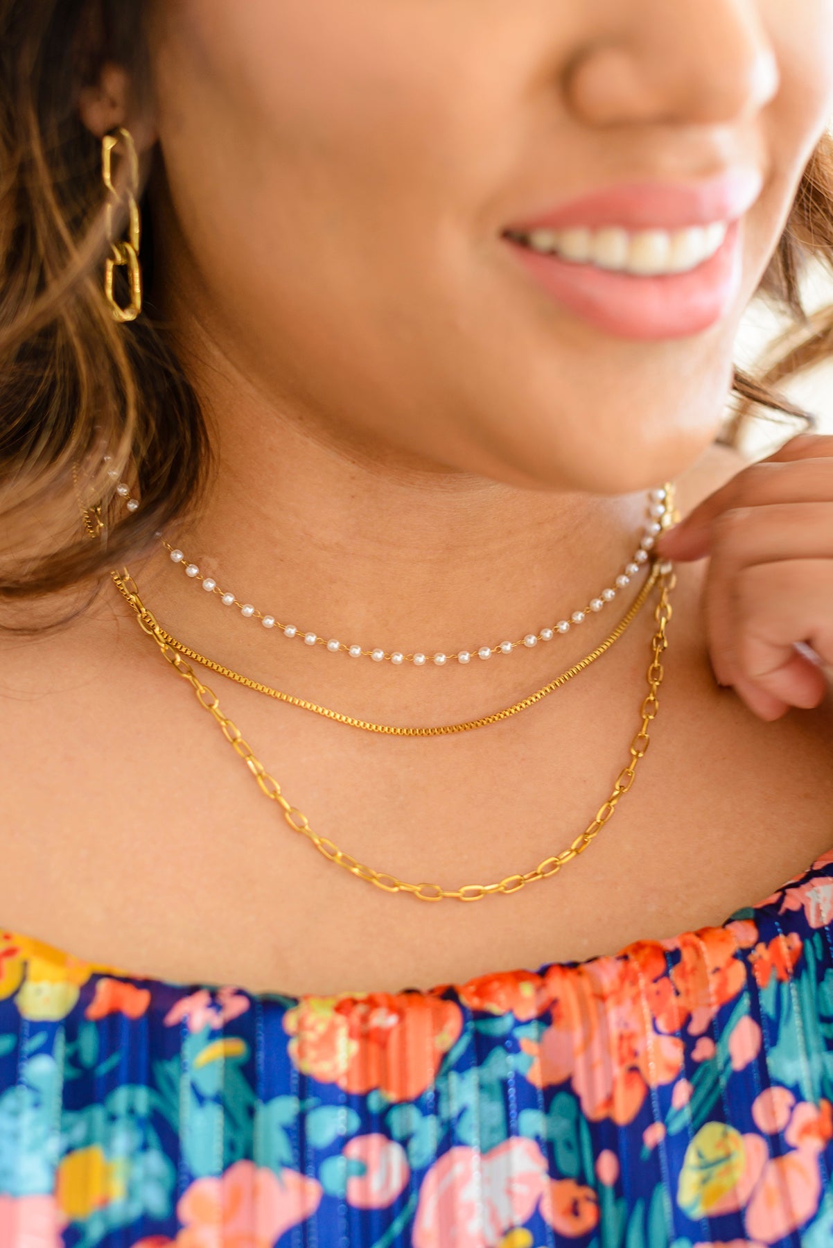 Waterproof Jewelry: Triple Threat Layered Necklace