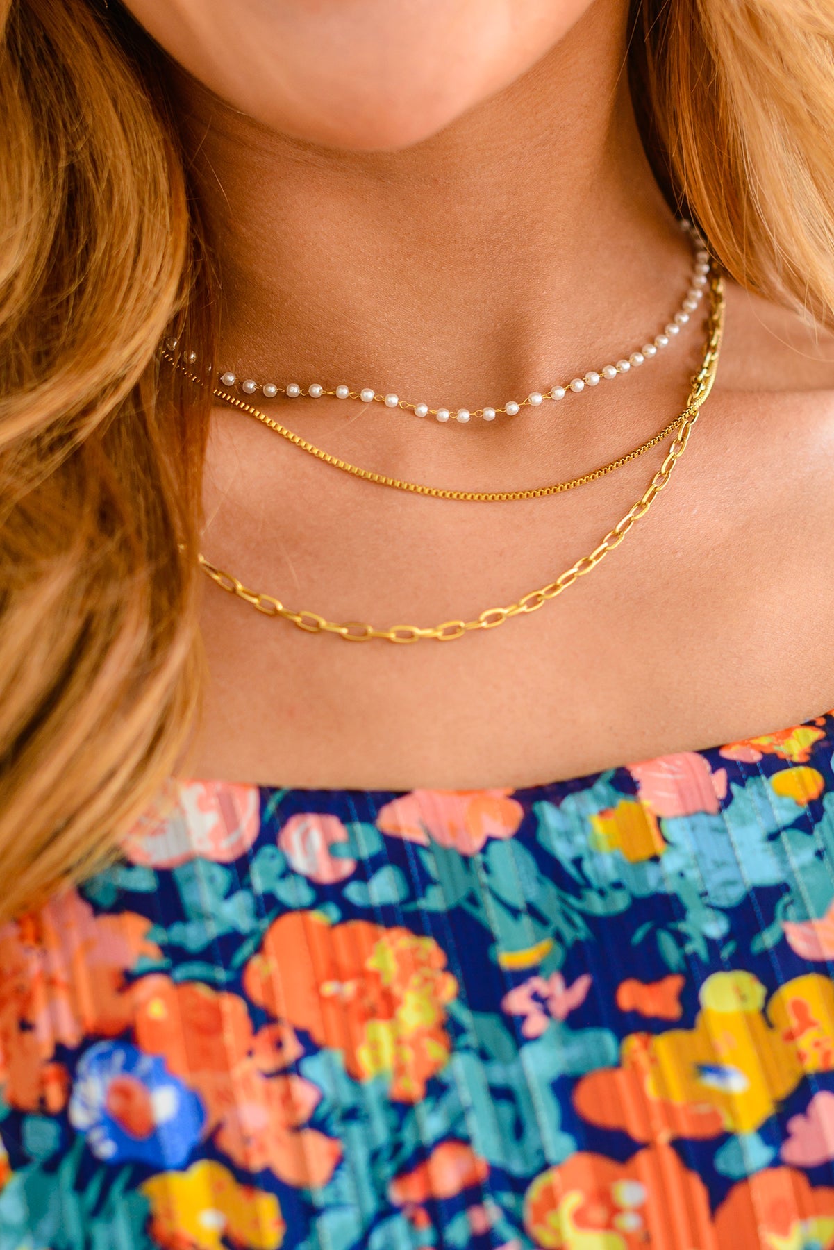 Waterproof Jewelry: Triple Threat Layered Necklace