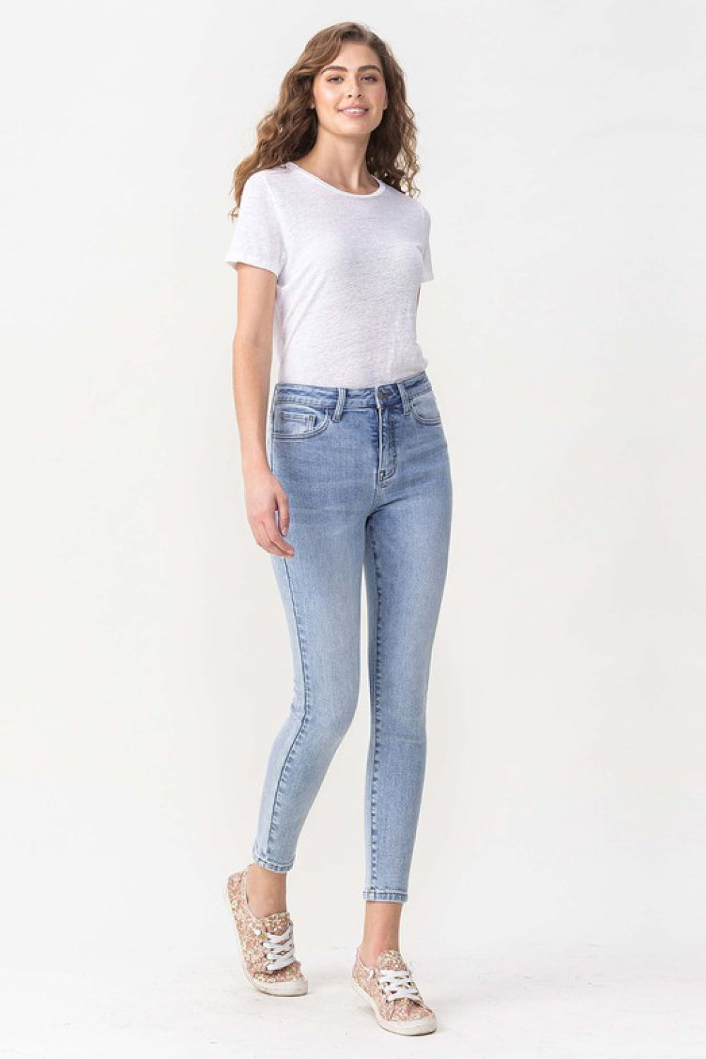Lovervet by VERVET Full Size Talia High Rise Crop Skinny Jeans