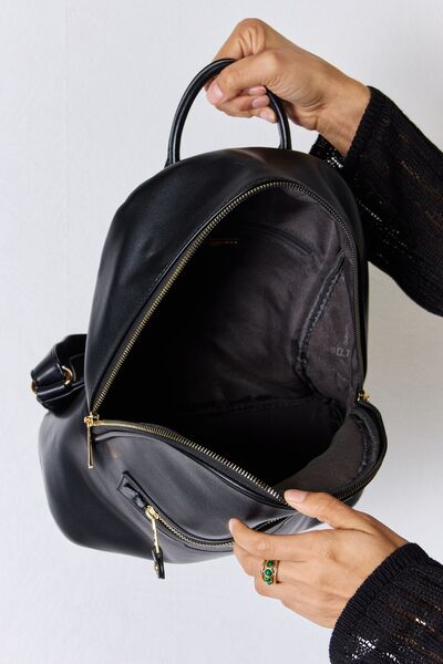 David Jones Vegan Leather Backpack
